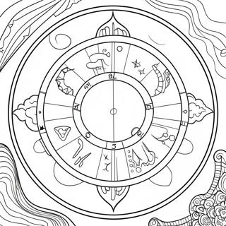 Astrologi målarbild | Astrologi målarbild