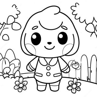 Målarbild av invånarna i Animal Crossing | Djurövergång målarbild