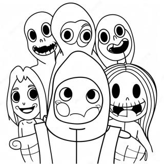 Creepypasta-karaktärer målarbild | Creepypasta målarbild