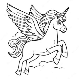 Majestätisk Pegasus i flykt målarbild | Pegasus målarbild