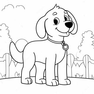 Clifford den stora röda hunden målarbild | Clifford målarbild