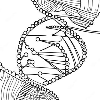 DNA-struktur målarbild | DNA målarbild