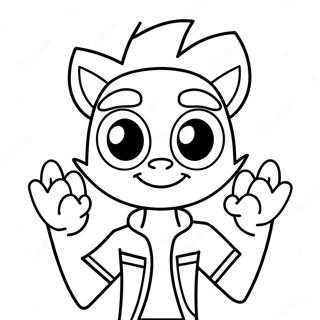 Johnny Test Färgläggningssida | Johnny Test målarbild