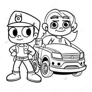 Johnny Test och Dukey Äventyr Färgläggningssida | Johnny Test målarbild