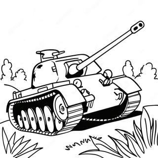 WW2 stridsvagnar och fordon målarbild | Andra världskriget målarbild