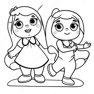 Mila och Morphle målarbild | Mila och Morphle målarbild