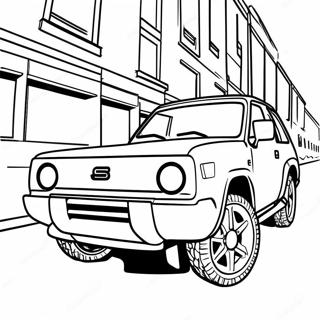Nissan färgläggningssida | Nissan målarbild
