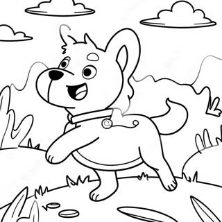 Spännande Go Dog Go Äventyr Målarbild | Gå Hund Gå målarbild