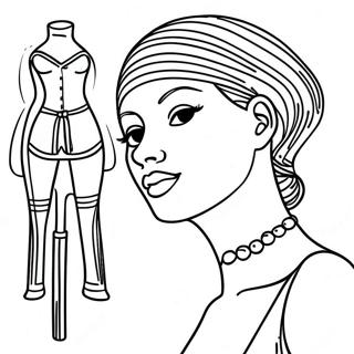 Grundläggande Mannequin Färgläggningssida | Mannequin målarbild