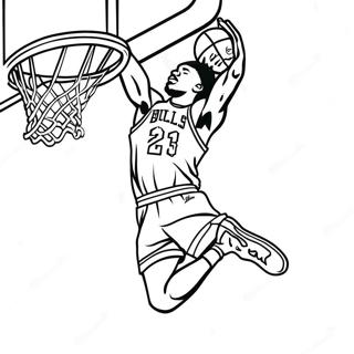 Jimmy Butler Dunkar Färgläggningssida | Jimmy Butler målarbild