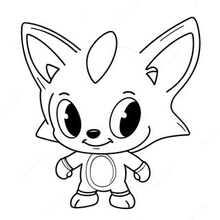 Kräm Sonic Färgläggningssida | Grädde Sonic målarbild