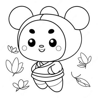 Pucca färgläggningssida | Pucca målarbild