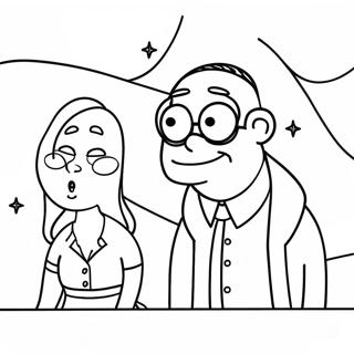 American Dad färgläggningssida | Amerikansk Pappa målarbild