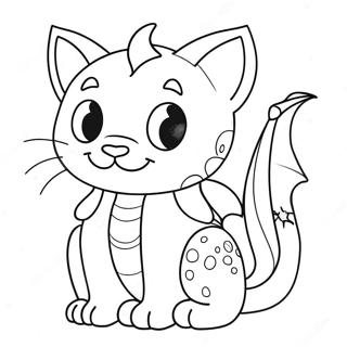 Kattdrake Målarbild | Kattdrake målarbild