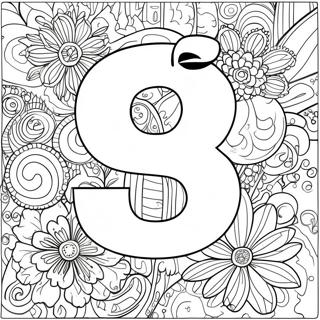 Nummer 9 Målarbild | Nummer 9 målarbild
