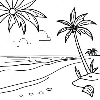 Aloha Solnedgång Strand Målarbild | Aloha målarbild