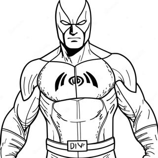 Daredevil färgläggningssida | Daredevil målarbild