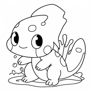 Vatten Pokémon Målarbild | Vatten Pokémon målarbild