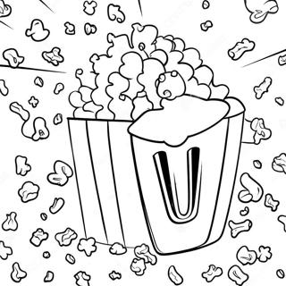 Popcorn Målarbild | Popcorn målarbild