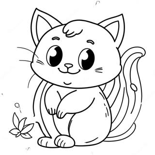 Banan Katt Målarbild | Banan Katt målarbild