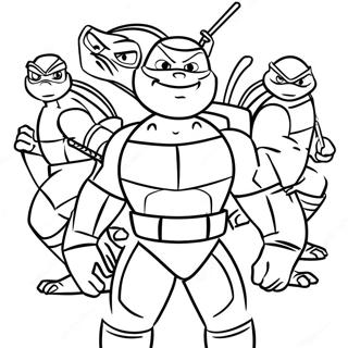 TMNTs Uppgång Målarbild | TMNT:s uppgång målarbild