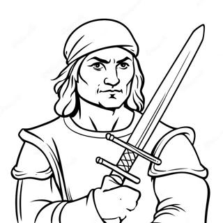 Leonardo med Sin Svärd Målarbild | TMNT:s uppgång målarbild