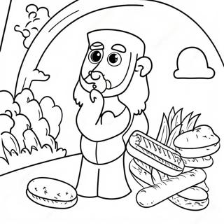 Shavuot färgläggningssida | Shavuot målarbild