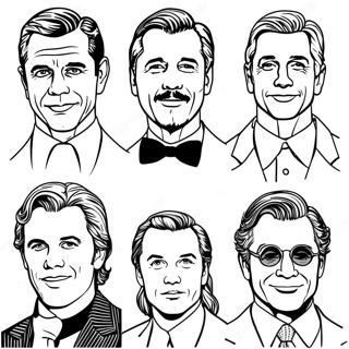 Berömda Hollywoodskådespelare Målarbild | Hollywood målarbild