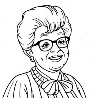 Sophia Petrillo Rolig Målarbild | Gyllene Flickor målarbild