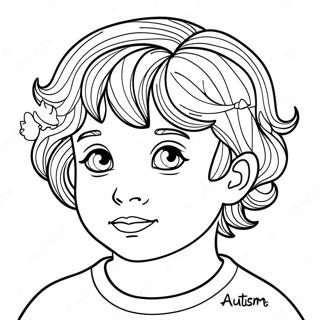 Autism Medvetenhet Målarbild | Autism målarbild