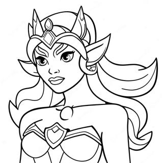 She Ra målarbok | She Ra målarbild