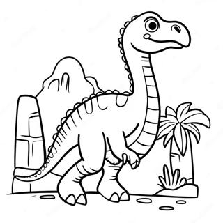 Therizinosaurus målarbok | Therizinosaurus målarbild