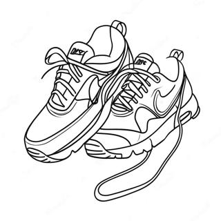 Air Max sneakers färgläggningssida | Air Max målarbild