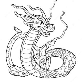 Shenron drake färgläggningssida | Shenron målarbild