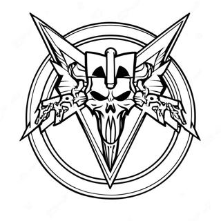 Metallica-logotyp målarbild | Metallica målarbild