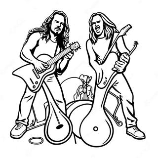 Metallica bandmedlemmar målarbild | Metallica målarbild
