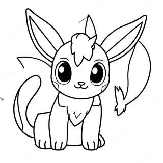 Glaceon Färgläggningssida | Glaceon målarbild