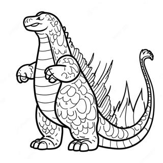 Among Us Godzilla Målarbild | Among Us Godzilla målarbild