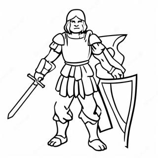 Leonardo med Sin Svärd Målarbild | TMNT 2012 målarbild