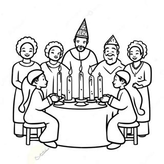 Kwanzaa Firande Målarbild | Kwanzaa målarbild