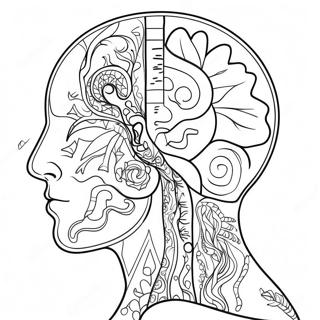Psykologi Färgläggningssida | Psykologi målarbild