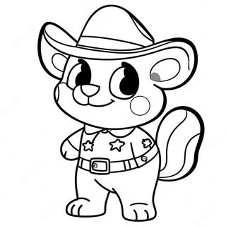 Sheriff Callie Färgläggningssida | Sheriff Callie målarbild