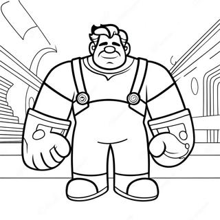 Wreck It Ralph Målarbild | Riv det Ralph målarbild
