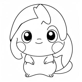 Chibi Pokemon Färgläggningssida | Chibi Pokemon målarbild