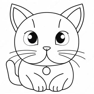 Ursäktande Katt Målarbild | Jag är ledsen målarbild