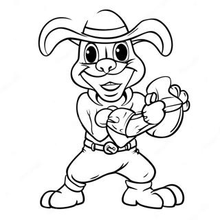 Notre Dame Fighting Irish-maskot färgläggningssida | Notre Dame målarbild