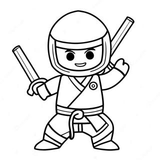 Nya Ninjago i aktion färgläggningssida | Nya Ninjago målarbild