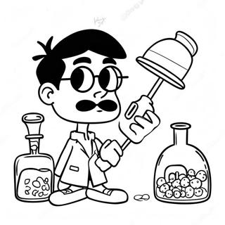 Dexters laboratorium målarbild | Dexters Laboratorium målarbild