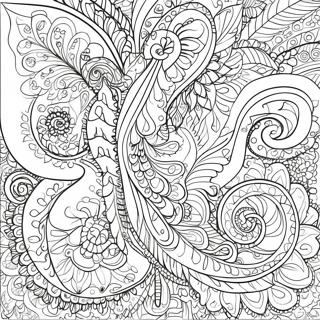 Invecklad Paisley Design Färgläggningssida | Paisley målarbild
