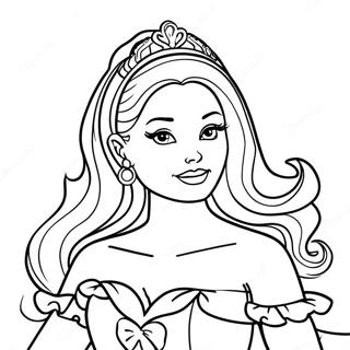 Barbie Docka Färgläggningssida | Barbie-docka målarbild